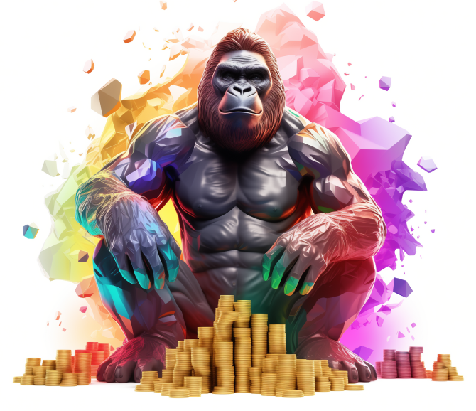 gorilla with money