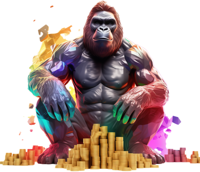 gorilla with money